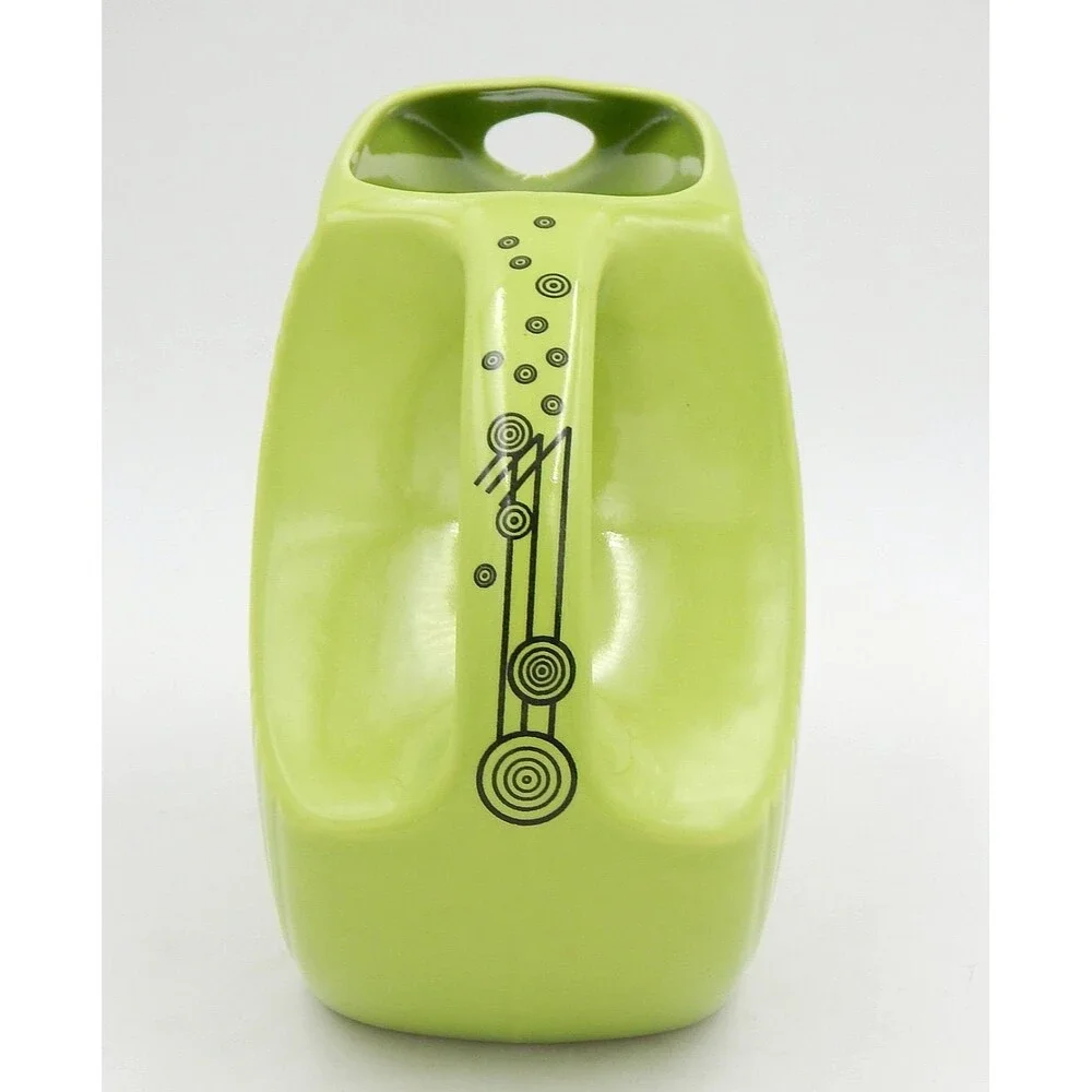 Homer Laughlin Fiesta Chartreuse Champagne Bubbles Large Disc Water Pitcher - Picture 4 of 10